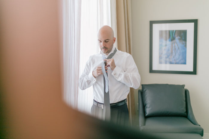 Groom Preparation at Hilton Fort Lauderdale