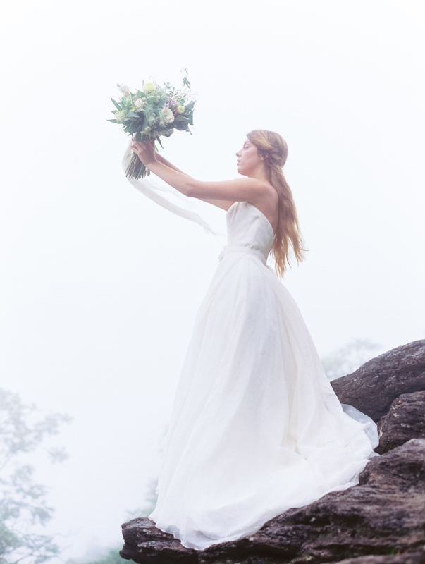 Asheville wedding photographer Contax 645 Fuji 400H