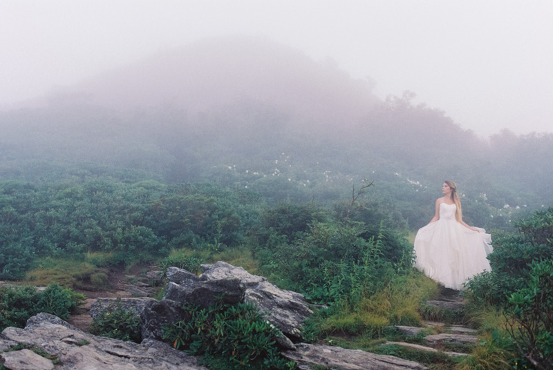 Asheville wedding photographer Contax 645 Fuji 400H