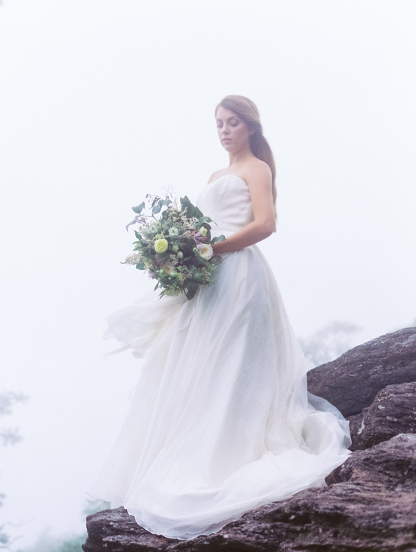 Foggy Mountain Wedding Inspiration Contax 645 Fuji 400H