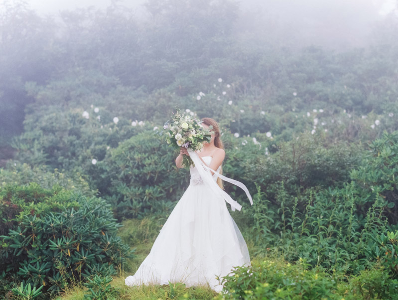 Foggy Mountain Wedding Inspiration Contax 645 Fuji 400H