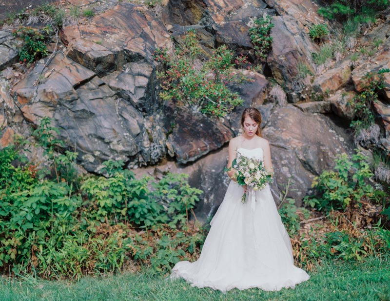 Asheville wedding photographer Contax 645 Fuji 400H