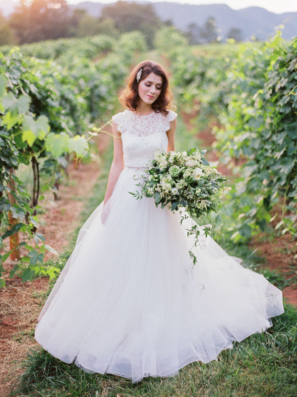 Vineyard Wedding Inspiration Contax 645 Fuji 400H
