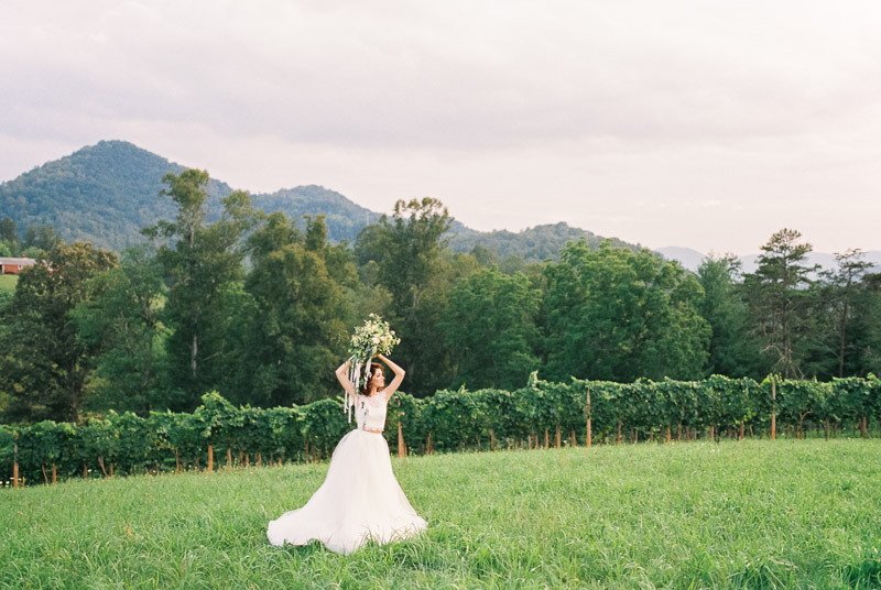 Vineyard Wedding Inspiration Contax 645 Fuji 400H