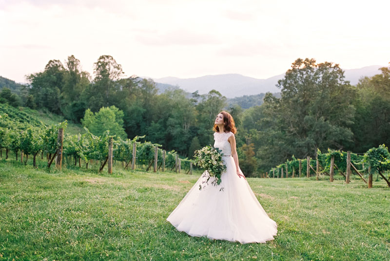 Vineyard Wedding Inspiration Contax 645 Fuji 400H