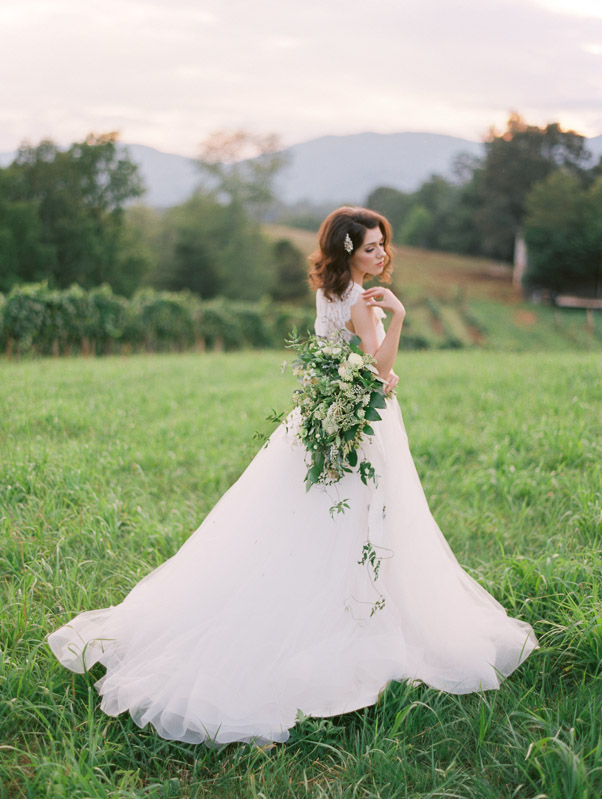 Blue Ridge wedding inspiration Contax 645 Fuji 400H