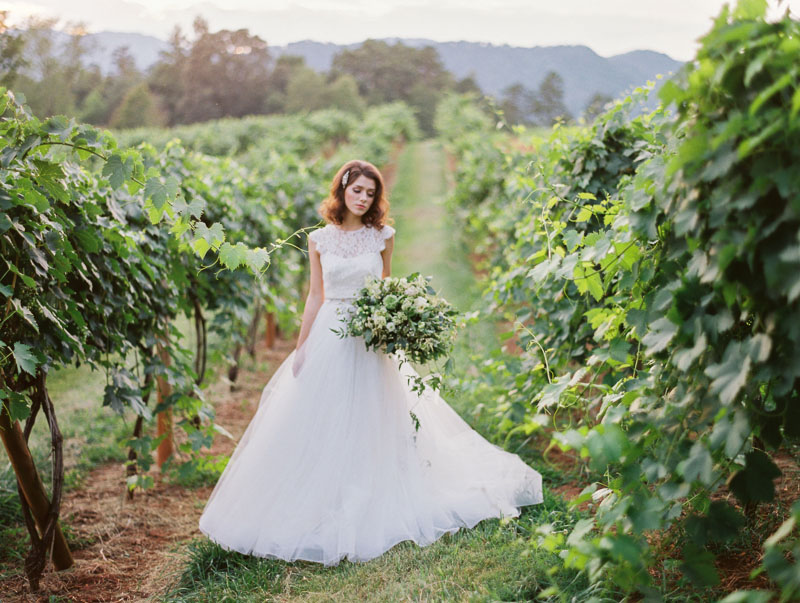 Asheville wedding photographer Contax 645 Fuji 400H