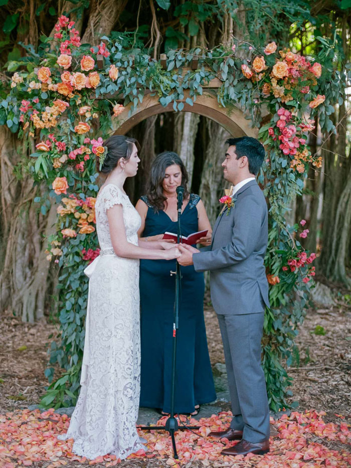 Flamingo Gardens Wedding Portra 800