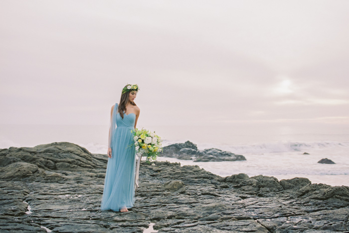 Malibu Beach Wedding Inspiration Contax 645 Fuji 400H