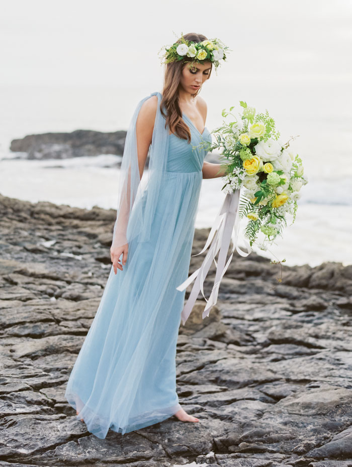 Malibu Beach Wedding Inspiration Contax 645 Fuji 400H