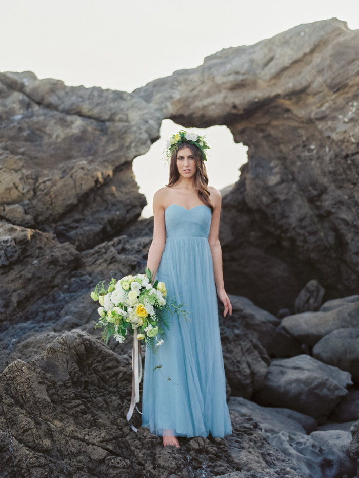 Malibu Beach Wedding Inspiration Contax 645 Fuji 400H