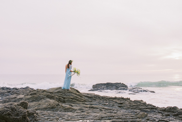 Malibu Beach Wedding Inspiration Contax 645 Fuji 400H