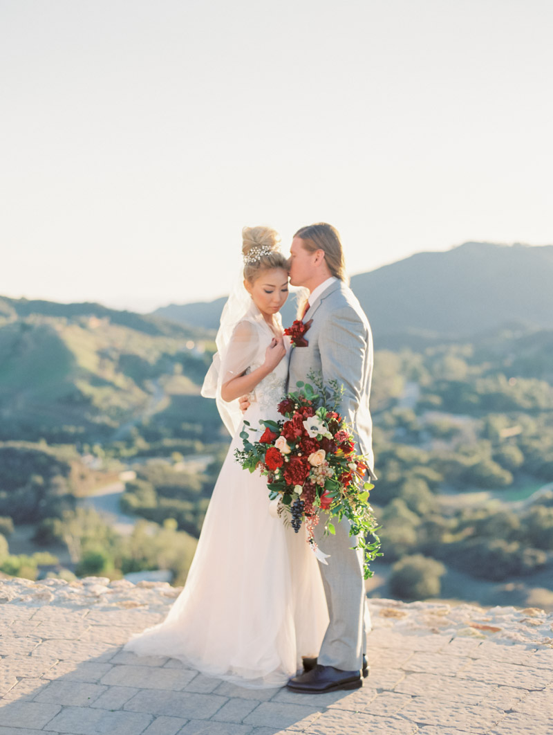 Malibu Rocky Oaks Wedding Contax 645 Fuji 400H