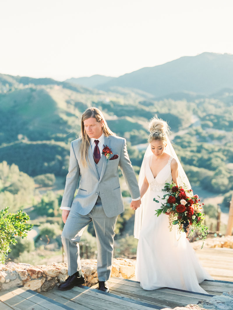 Malibu Rocky Oaks Wedding Contax 645 Fuji 400H