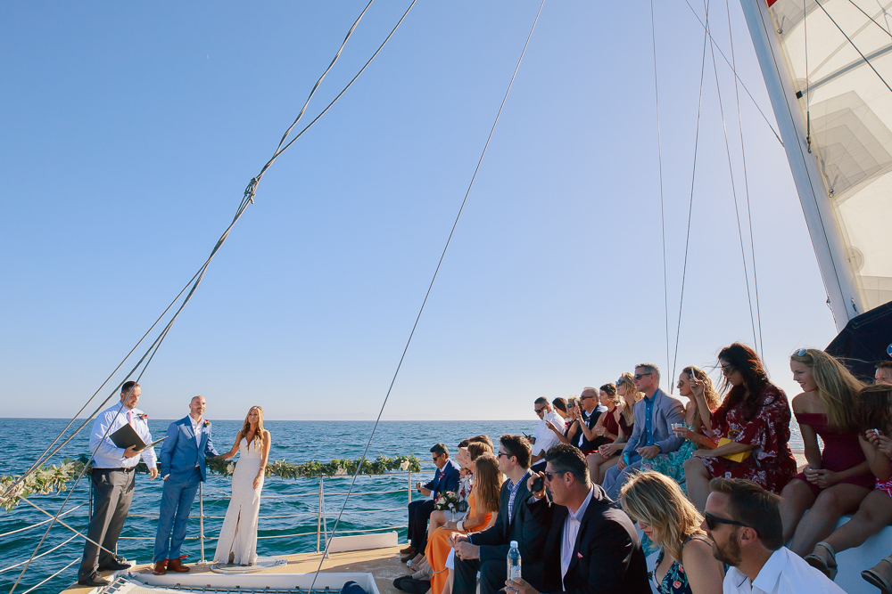 Santa Barbara boat wedding